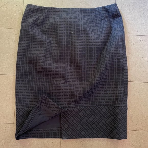 Brooks Brothers Knee Length Pencil Skirt - Black/Gray Sz. 14 - Picture 6 of 9